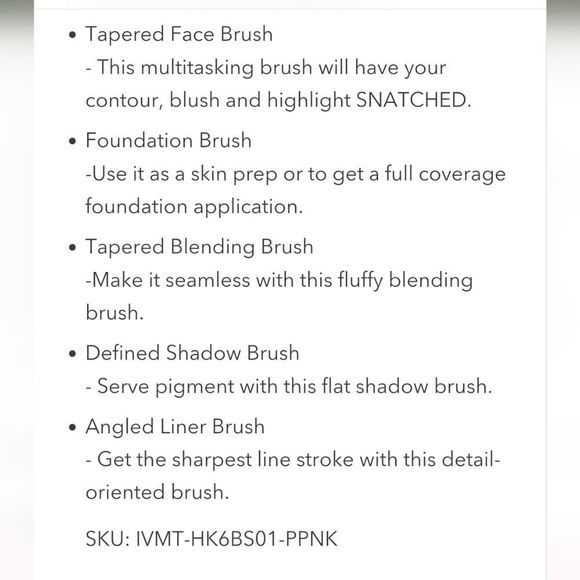 Impressions X Hello Kitty The "Kawaii Icon" 6-Piece Brush Set - Picture 7 of 8